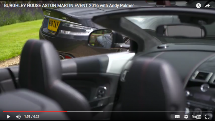 Burghley 2016 - Video & Andy Palmer chat. - Page 1 - Aston Martin - PistonHeads