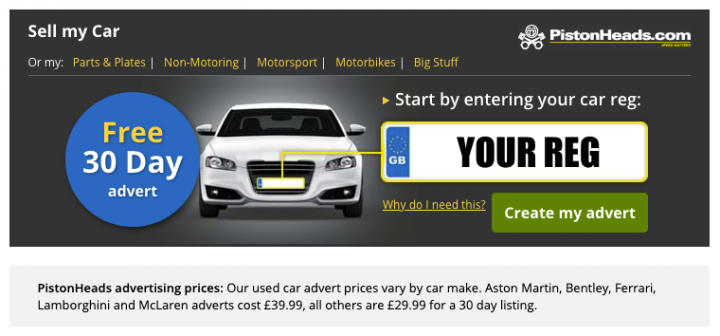 No more free classifieds? - Page 1 - Website Feedback - PistonHeads UK