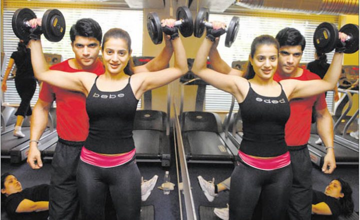 Workout Weights Mirror Gym
