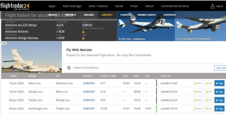Cool things seen on FlightRadar - Page 158 - Boats, Planes & Trains - PistonHeads