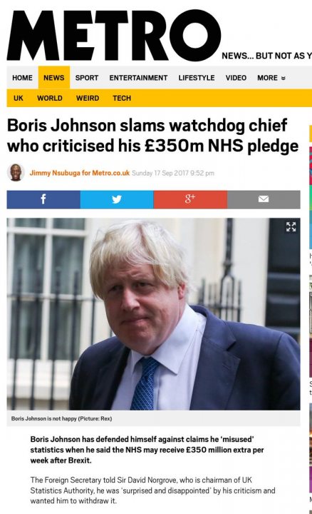 Boris. £350m for the NHS if we leave EU. Again. - Page 8 - News, Politics & Economics - PistonHeads