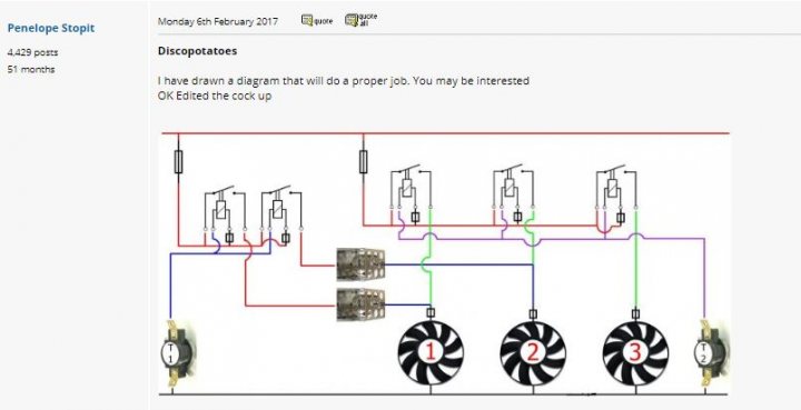 Battery Cut Off switch WITHOUT ECU-Reset? - Page 2 - Chimaera - PistonHeads - The image shows a screenshot of a computer screen displaying an instructional image of an electrical circuit. The circuit diagram appears to be related to automotive wiring or car electronics, with various components such as a battery, a switch, and a fuse box visible. The wires are color-coded, suggesting different functions or pathways in the system. There is a text overlay on the image that reads "Have you downladed these instructions? You may find them very useful." This suggests that the viewer might benefit from downloading the provided material. Additionally, there's a small note at the bottom left corner indicating that there are 6 steps in total. The overall context of the image is educational or instructional in nature, possibly related to car maintenance or modification.