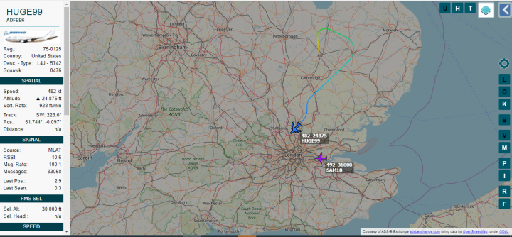 Cool things seen on FlightRadar - Page 76 - Boats, Planes & Trains - PistonHeads