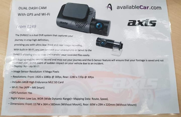Dealer Dashcam advert - what would you expect?  - Page 1 - In-Car Electronics - PistonHeads