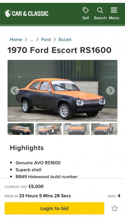Ultra rare mk 1 Escort at upcoming auction - Page 138 - Classic Cars and Yesterday's Heroes - PistonHeads UK