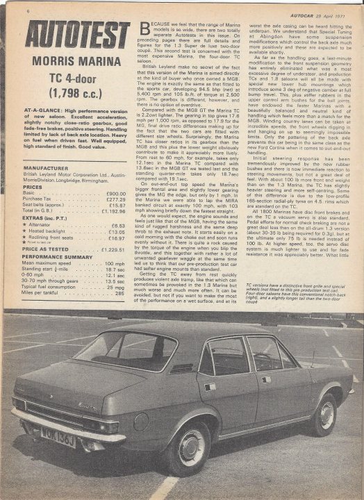 Morris Marina - was it really that bad? - Page 20 - Classic Cars and Yesterday's Heroes - PistonHeads