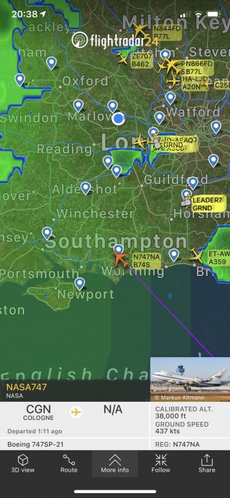 Cool things seen on FlightRadar - Page 257 - Boats, Planes & Trains - PistonHeads UK