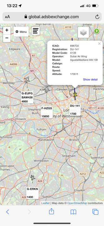 Cool things seen on FlightRadar - Page 67 - Boats, Planes & Trains - PistonHeads