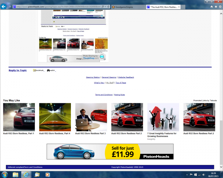 "The Audi RS3, Born Restless Part 1-4..." - Page 1 - Website Feedback - PistonHeads