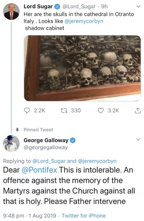 George Galloway being a cocksocket again - Page 25 - News, Politics & Economics - PistonHeads