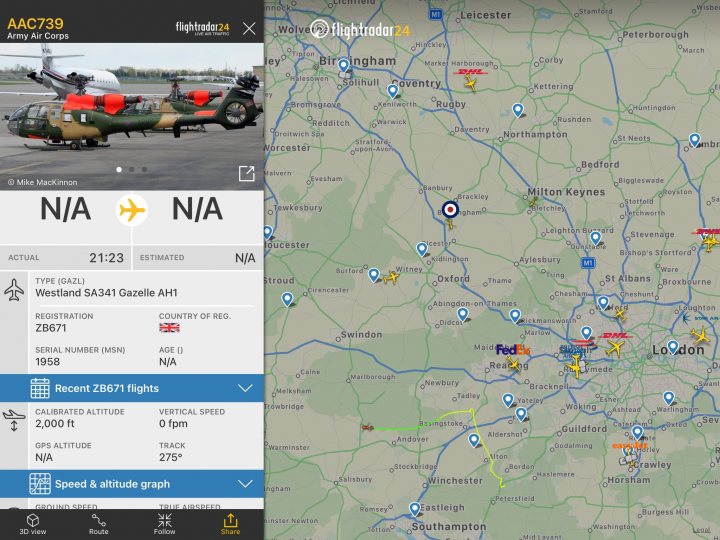 Cool things seen on FlightRadar - Page 278 - Boats, Planes & Trains - PistonHeads UK
