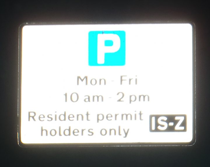 Sign Parking Opinions Residents Pistonheads