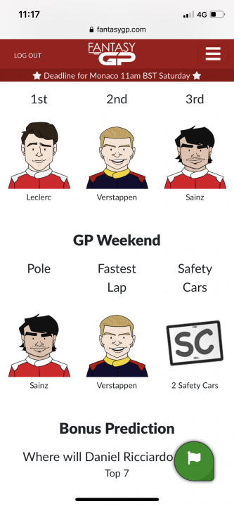 Fantasy F1 league  - Page 7 - Formula 1 - PistonHeads UK