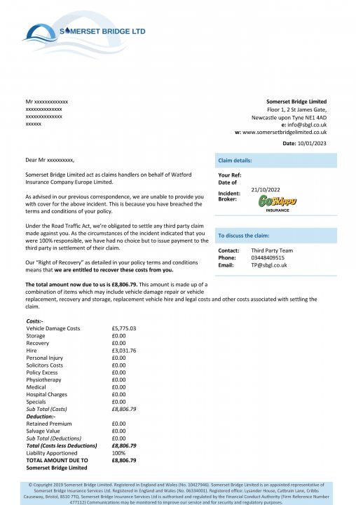 Insurance voided due to change in occupation - Page 1 - Speed, Plod & the Law - PistonHeads UK