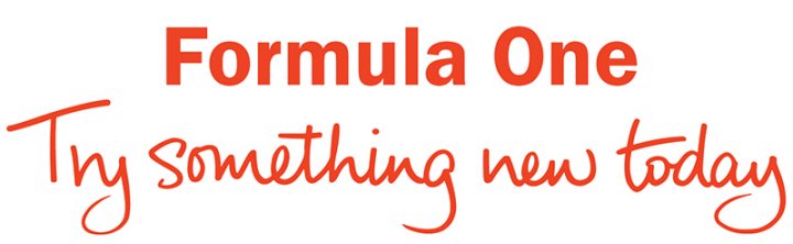 Berne thinking about retirement. - Page 1 - Formula 1 - PistonHeads - The image displays the text "Formula One Try something new today" in white font against a white background with a striking red bar separating the upper and lower text sections. The word "Try" is emphasized by being written in a larger font. The phrase "Try something new" is presented in a flowing cursive font, suggesting a friendly and encouraging tone, while "Formula One" is in a bold, capitalized font, and the words "Today" follow in the same cursive style as the phrase. The overall design is simple and direct, with a focus on the message.