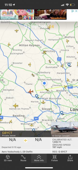 Cool things seen on FlightRadar - Page 166 - Boats, Planes & Trains - PistonHeads