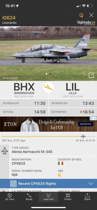 Cool things seen on FlightRadar - Page 507 - Boats, Planes & Trains - PistonHeads UK