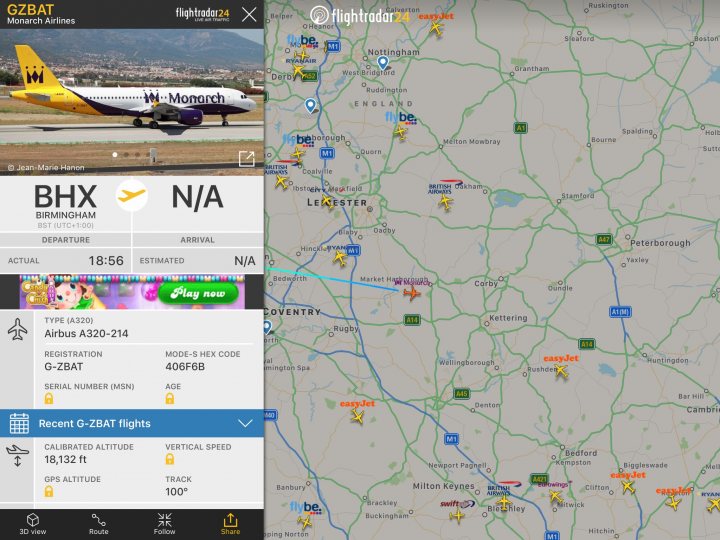 Cool things seen on FlightRadar - Page 33 - Boats, Planes & Trains - PistonHeads
