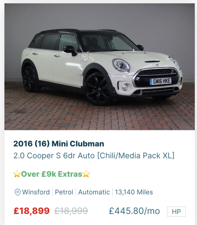 Buying - Clubman - Dealer Spread  - Page 1 - New MINIs - PistonHeads UK
