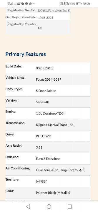 2015 Ford Focus 1.5tdci Titanium  - Page 1 - Readers' Cars - PistonHeads UK