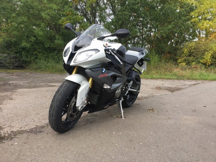 A motorcycle parked on the side of a road - Pistonheads
