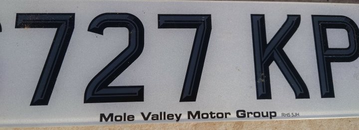 Mole Valley number plate - Page 1 - General TVR Stuff & Gossip - PistonHeads UK