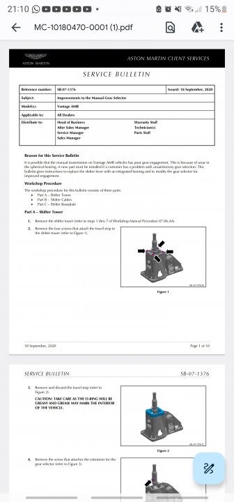 New V8 Vantage - Manual - Page 1 - Aston Martin - PistonHeads UK - The image shows a screenshot of a document viewed on a computer screen. The document appears to be a technical drawing or blueprint with several views of an object. The text in the top right corner indicates that it's a 2D model of a piece of machinery, specifically labeled as "MACHINE CUTTING." There are two views shown side by side, and each view has different details such as dimensions and parts labels. The screenshot also shows a watermark indicating copyright or ownership, but the text is cut off. The overall layout suggests that this image is being used for design, engineering, or manufacturing purposes.