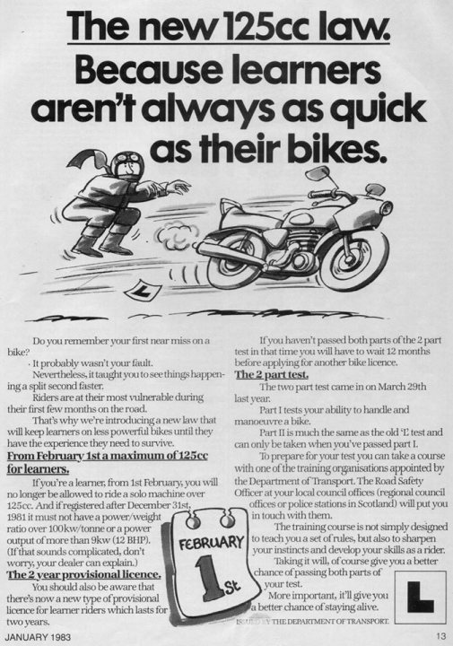 old 125cc laws - Page 1 - Biker Banter - PistonHeads