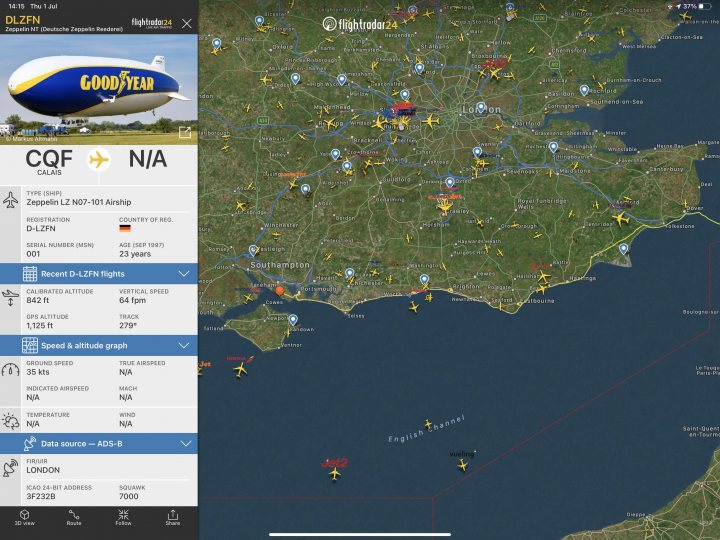 Cool things seen on FlightRadar - Page 301 - Boats, Planes & Trains - PistonHeads UK