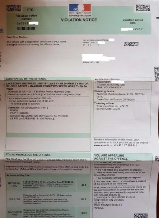 Fixed Speed Cameras now fining UK drivers. - Page 1 - Le Mans - PistonHeads - The image features a stack of papers, which appear to be official notices or documents. At the top of the pile, there is a prominent notice titled "Violation Notice," indicating a civil penalty for violating a specific regulation. This document includes contact information and instructions for compliance. Other documents beneath it have similar layouts with text, numbers, and possibly additional instructions or details. The overall setting suggests these are being sorted or prepared for distribution.