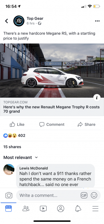 RE: Megane RS Trophy-R full specs confirmed - Page 6 - General Gassing - PistonHeads