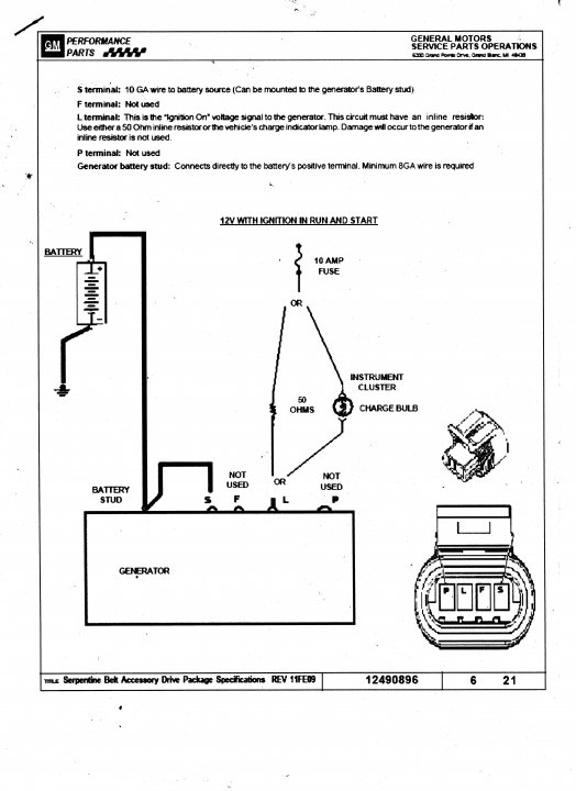 Chevy LS1 alternator wiring? - Page 1 - Engines & Drivetrain - PistonHeads