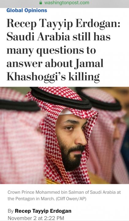 Saudi Washington Post journalist Jamal Khashoggi - Page 16 - News, Politics & Economics - PistonHeads