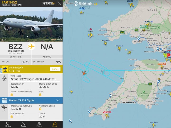 Cool things seen on FlightRadar - Page 35 - Boats, Planes & Trains - PistonHeads