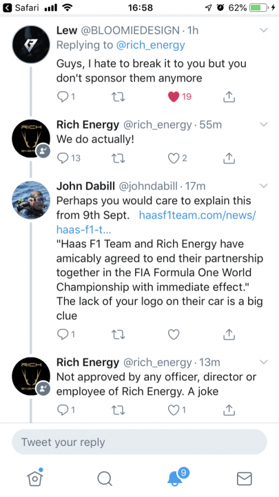 Rich Energy drop Haas. No.... Really. Seriously........ - Page 35 - Formula 1 - PistonHeads