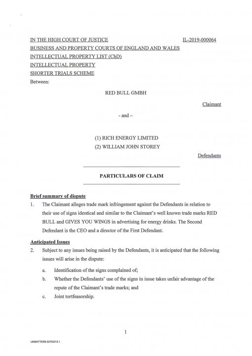 Rich Energy drop Haas. No.... Really. Seriously........ - Page 32 - Formula 1 - PistonHeads - The image shows a document that appears to be an official notice or a legal document, written in English. It is a formal piece of paper with text and some handwritten notes on it. The document has various lines of text, some of which seem to be highlighted in yellow or another color. There are also signatures at the bottom of the page, indicating that the document may require authorization or has been signed by someone.