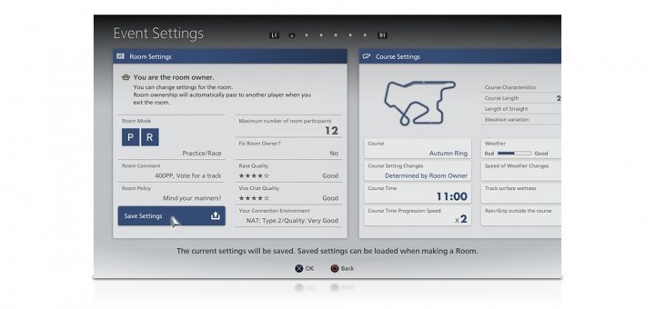 Gran Turismo 6....Official thread. - Page 19 - Video Games - PistonHeads - The image displays a graphical user interface, possibly from a video game or a software application. It is divided into two main sections. The left side is titled 'Event Settings' and houses several icons and settings options. On the right side, there is a larger graphical representation of a labyrinthine maze with a notable entrance point. Below the maze graphic, there's a numerical value of 12, possibly indicating the current level or stage within the game or application. The overall style suggests an organized layout with icons and text typical for such interactive interfaces.