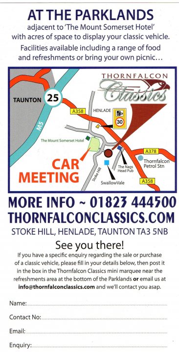 THORNFALCON CLASSICS ANNUAL MEETING 23/8/15 - Page 1 - South West - PistonHeads