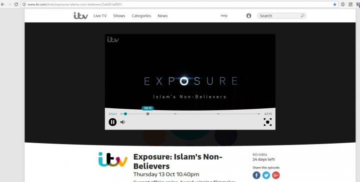 Exposure: Islam’s Non Believers  (ITV)  - Page 6 - News, Politics & Economics - PistonHeads