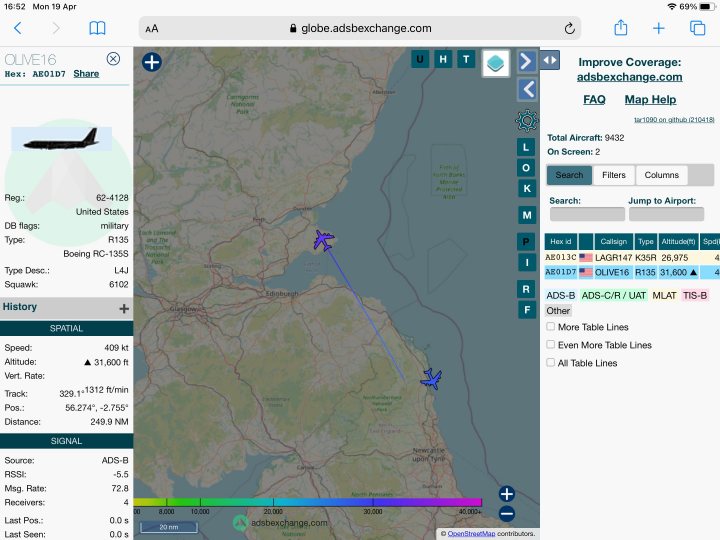 Cool things seen on FlightRadar - Page 269 - Boats, Planes & Trains - PistonHeads UK