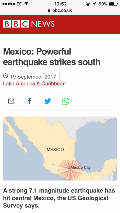 Mexico earthquake - Page 1 - News, Politics & Economics - PistonHeads