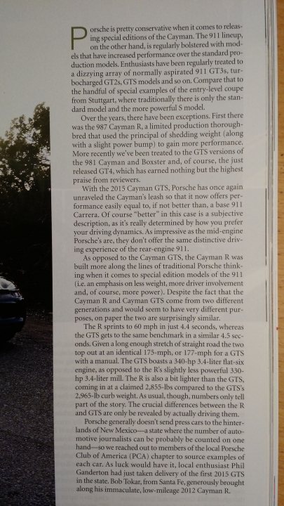 Best residuals - 987 Cayman R vs 981 GTS - Page 2 - Porsche General - PistonHeads