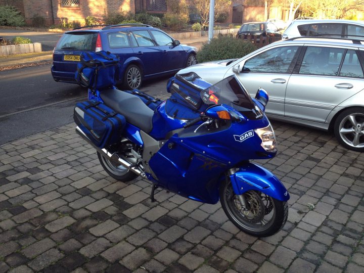 A motorcycle parked on the side of a street - Pistonheads