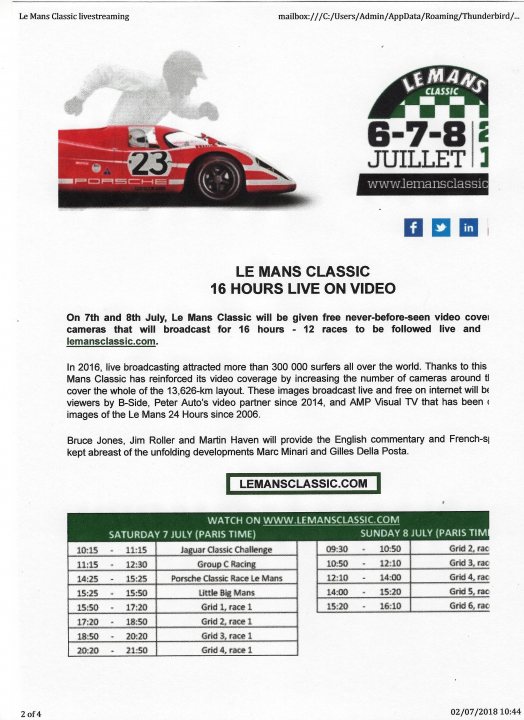Le Mans Classic 2018 - Page 5 - Le Mans - PistonHeads