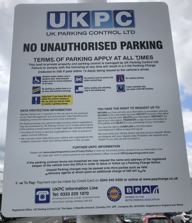 Penalty notice for leaving site of a free carpark - Page 7 - Speed, Plod & the Law - PistonHeads