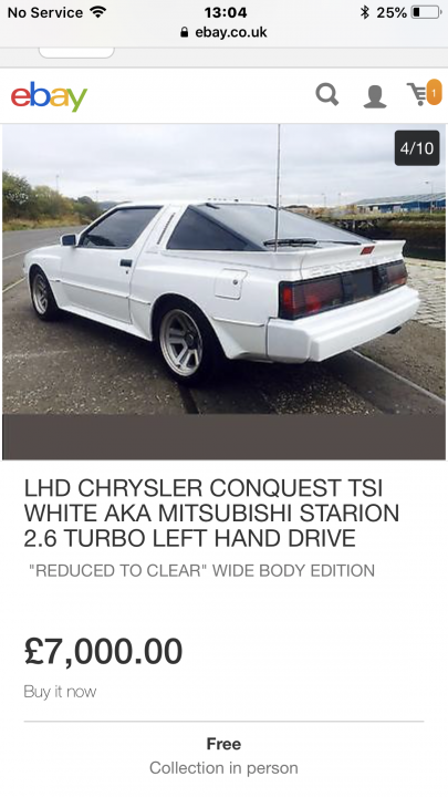 RE: Mitsubishi Starion: Spotted - Page 1 - General Gassing - PistonHeads