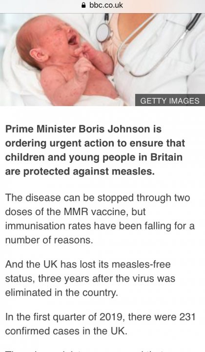 Take-up of MMR vaccine falls for fourth year in a row. - Page 20 - News, Politics & Economics - PistonHeads