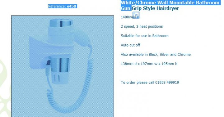 Hairdryer for a Bathroom - Page 1 - Homes, Gardens and DIY - PistonHeads