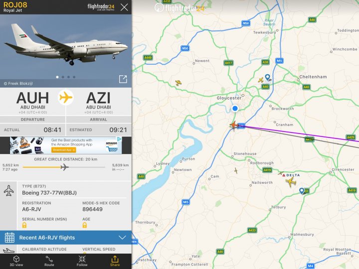 Cool things seen on FlightRadar - Page 31 - Boats, Planes & Trains - PistonHeads