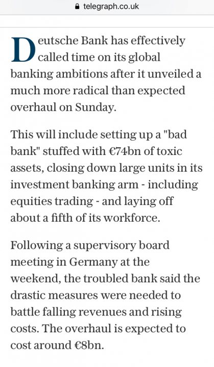 Deutsche Bank - They think its all over..... - Page 21 - News, Politics & Economics - PistonHeads